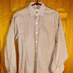 Michael Kors Red Stripe Dress Shirt